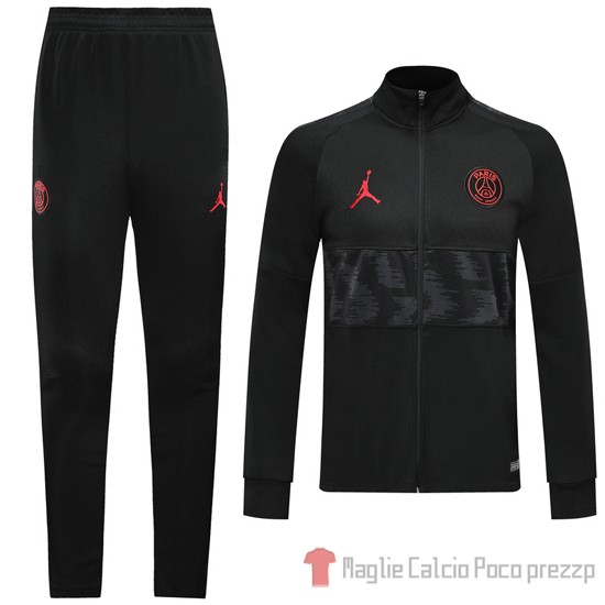 Tuta da Track Paris Saint-Germain 2019/2020 Nero e Grigio - Clicca l'immagine per chiudere